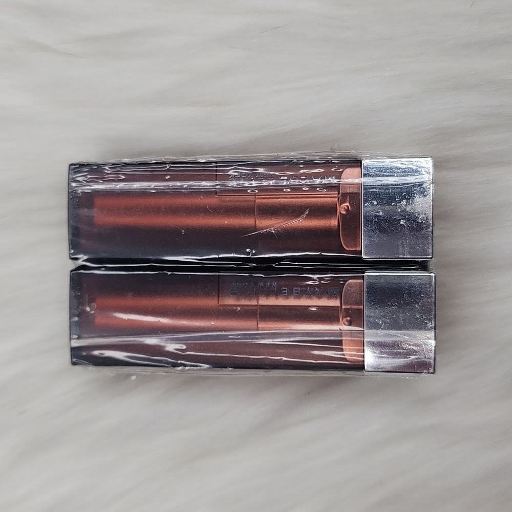 (2) Maybelline Color Sensational Matte Finish Hydrating Lipstick Toasted Truffle